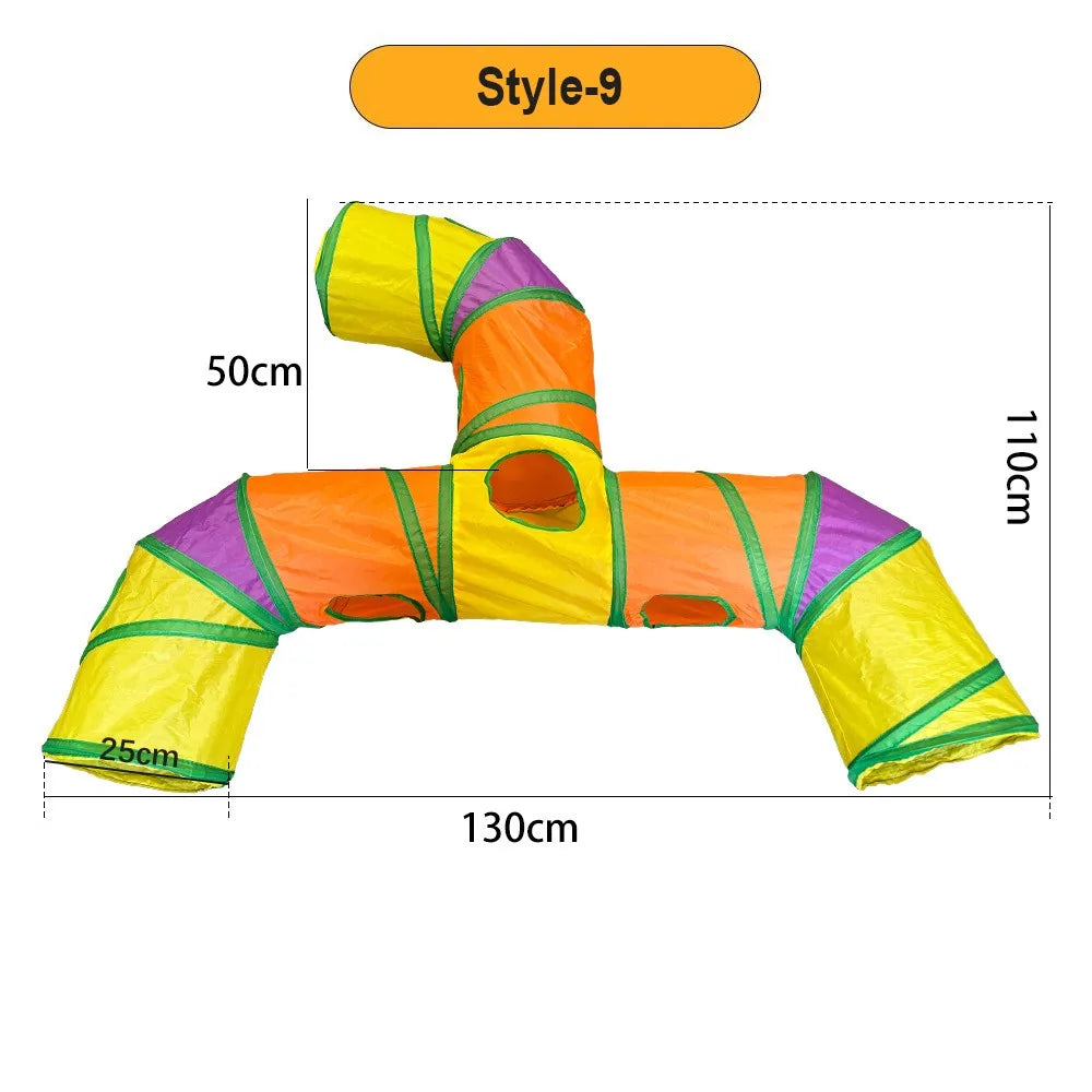 Polyester+Steel Wire Cat Tunnel Tube - ProPawPet.com