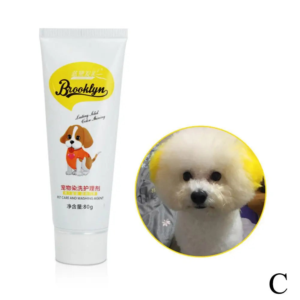 Pet Dye Agent Semi Permanent Cream Colorful Dog Hair Bright – Dog Supplies