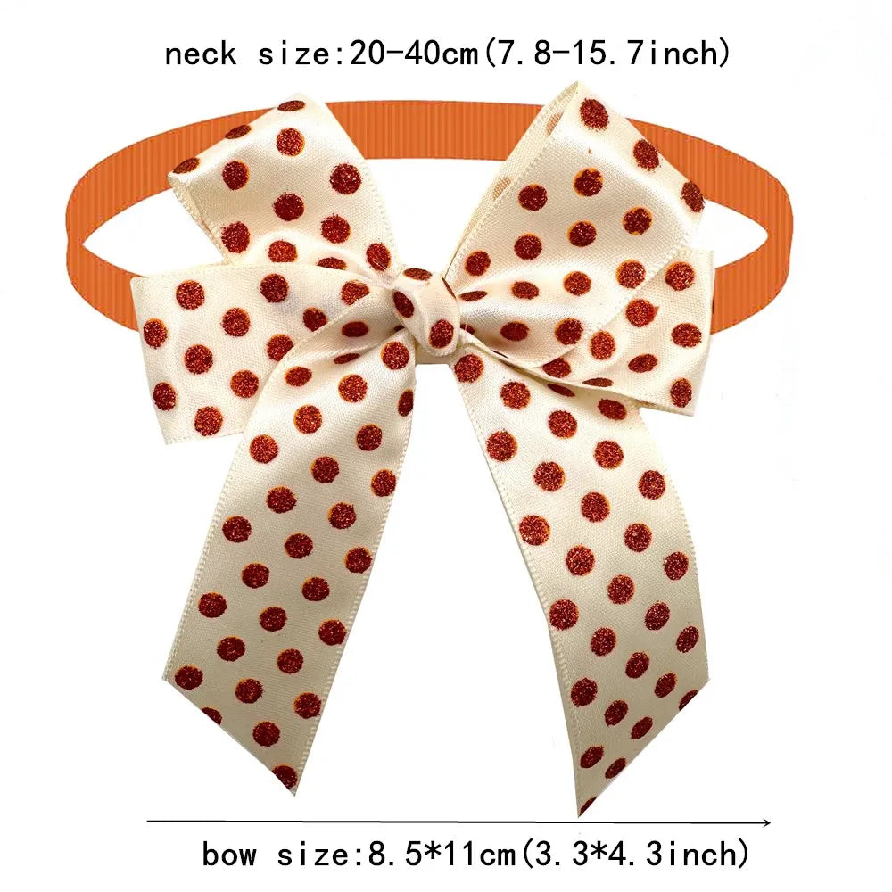 50/30pcs Thanksgiving Small Dog Bowties Pet - ProPawPet.com