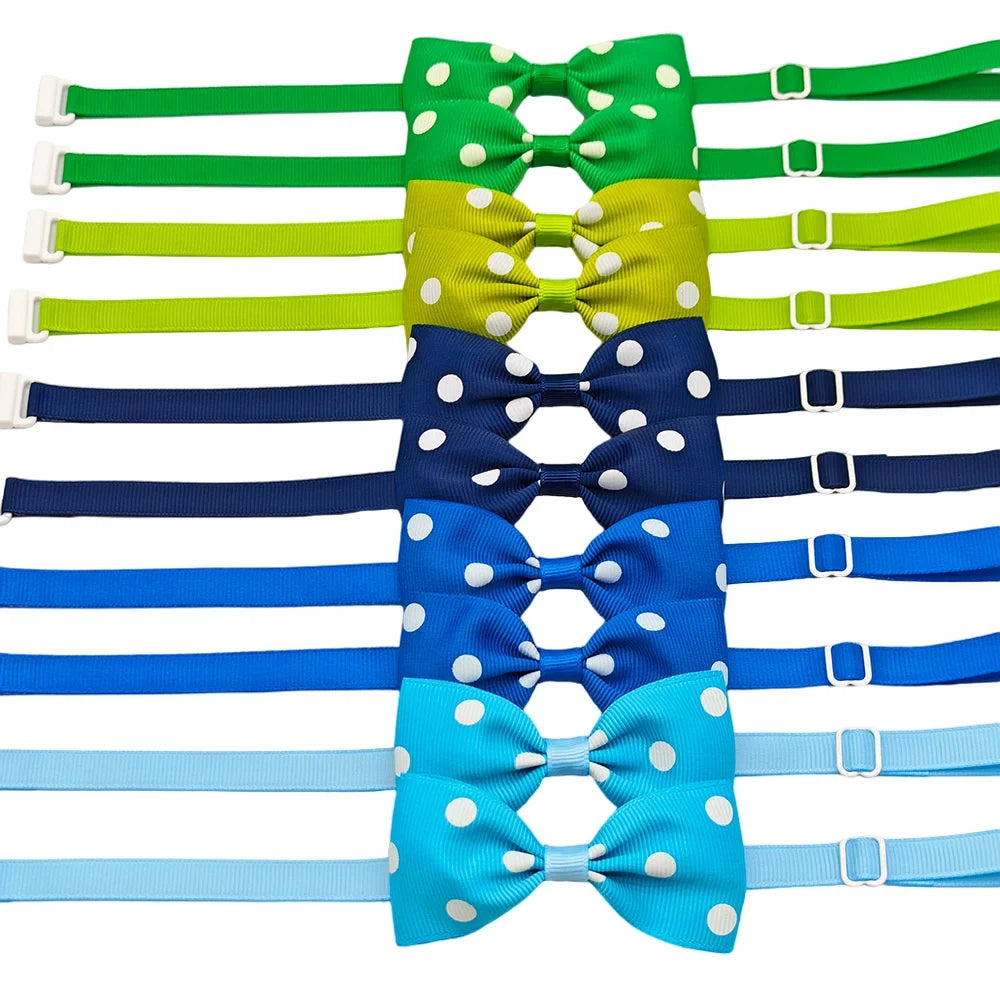 10pcs Ribbon Bow Ties For Dogs Adjustable - ProPawPet.com