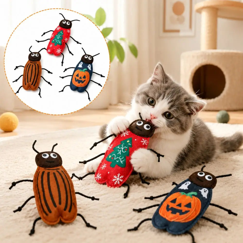 Soft Felt Material Imitation Cockroach Cat - ProPawPet.com