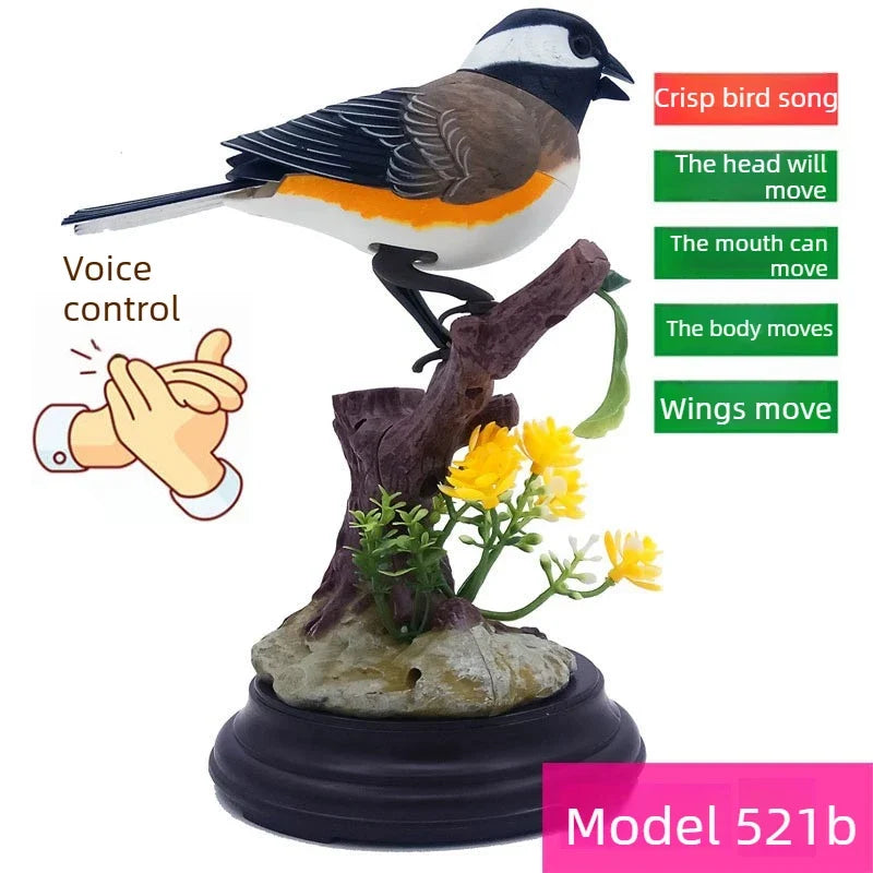 Sound Voice Control Electric Simulation Bird Supplies – 3 Colors