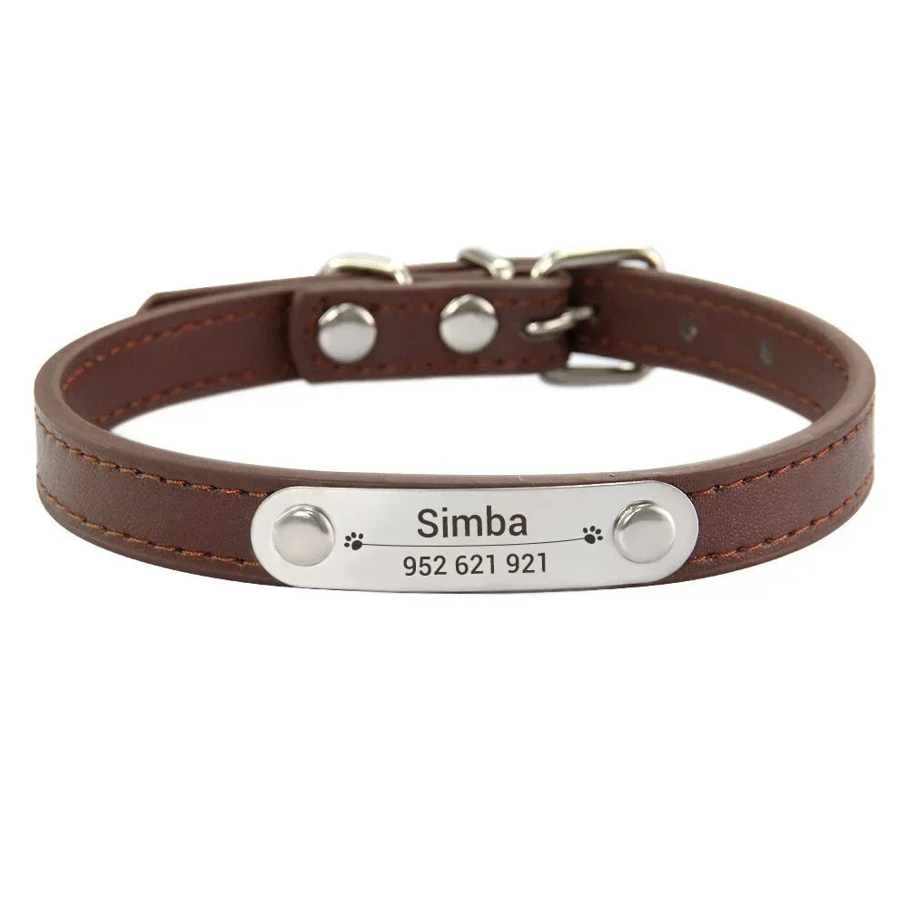 Personalized Dog Collar Name Carved ID - ProPawPet.com