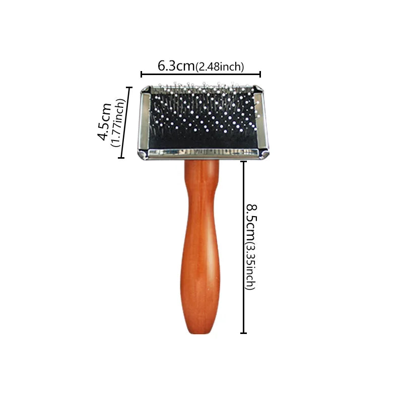 Dog Comb Solid Wood Brush Pet Hair Remover Grooming – Dog Supplies