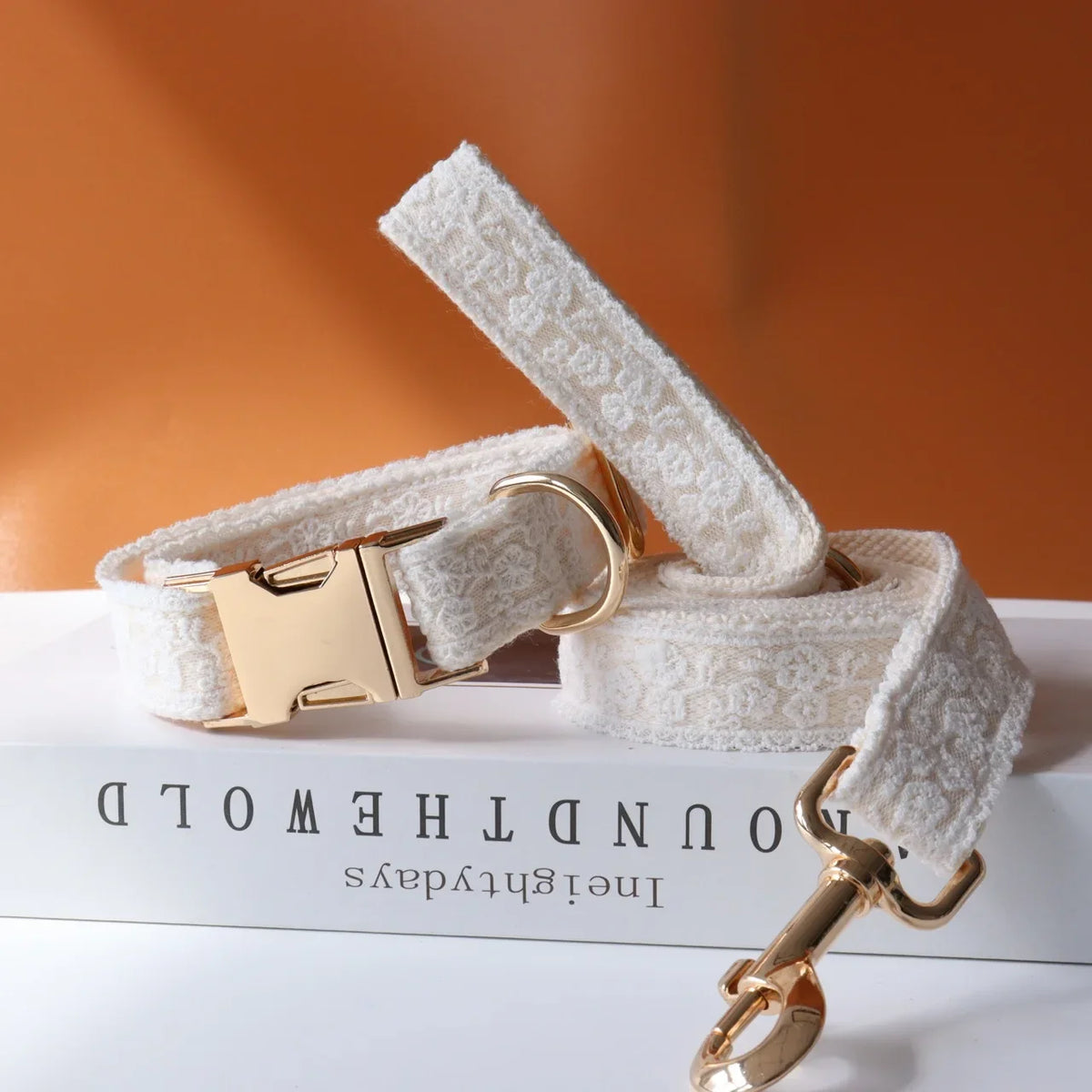 Personalized ID Lace Wedding Dog Collar - ProPawPet.com