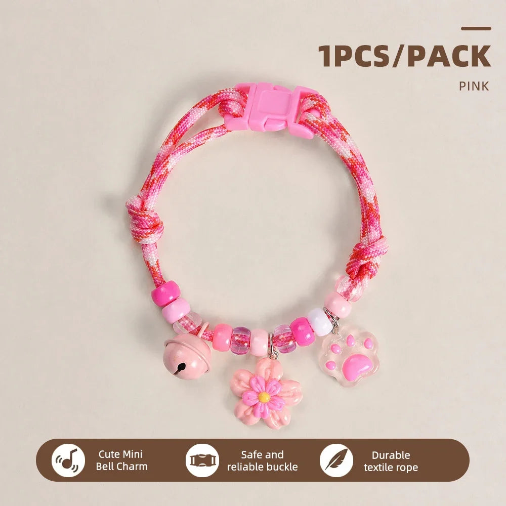 Cute Pet Beaded Necklace Cat Dog Collar - ProPawPet.com