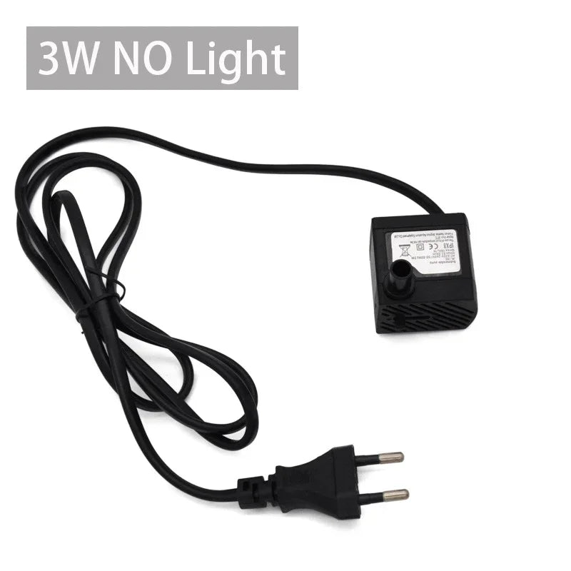 3W 5W LED Light Fountain Pump Fish Tank - ProPawPet.com