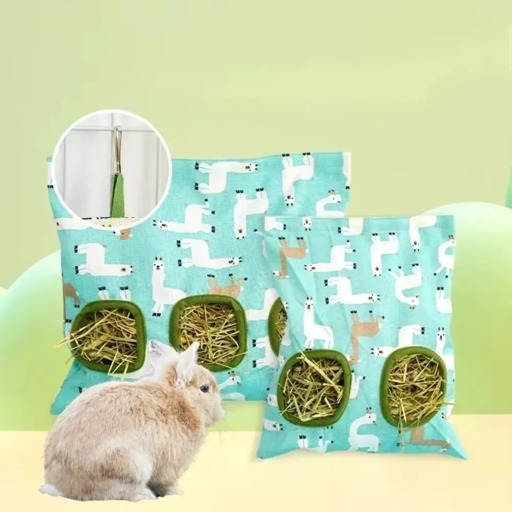 New 2/3 Holes Hanging Hay Bag Canvas Large - ProPawPet.com