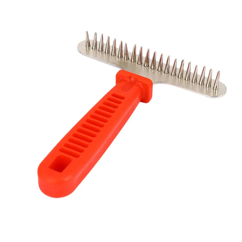 Professional Dog Grooming Rake Long Hair Cat Undercoat Brush – 5 Colors