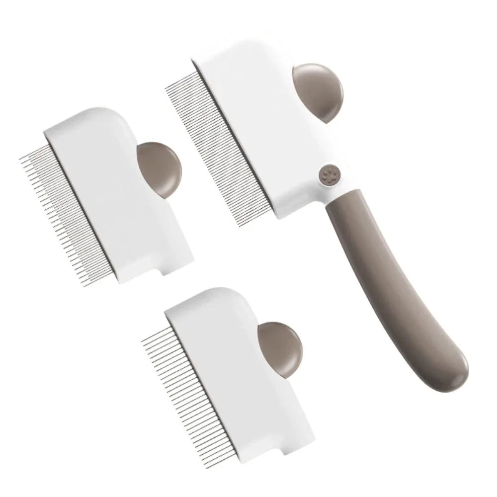 3 in 1 Pet Comb with Interchangeable Fine Wide – Cat Supplies