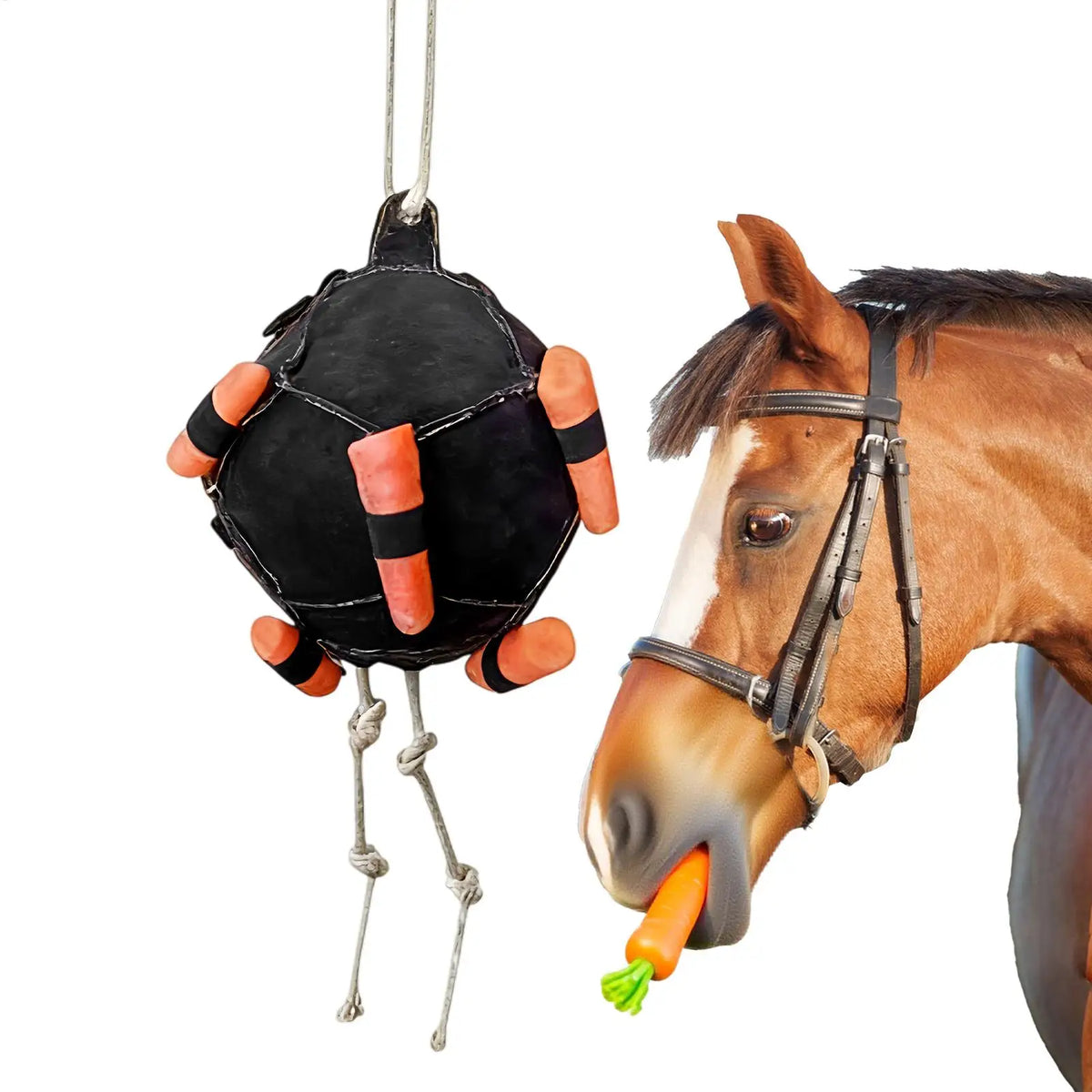 Horse Treat Ball Carrot Slow Feeder Horse - ProPawPet.com