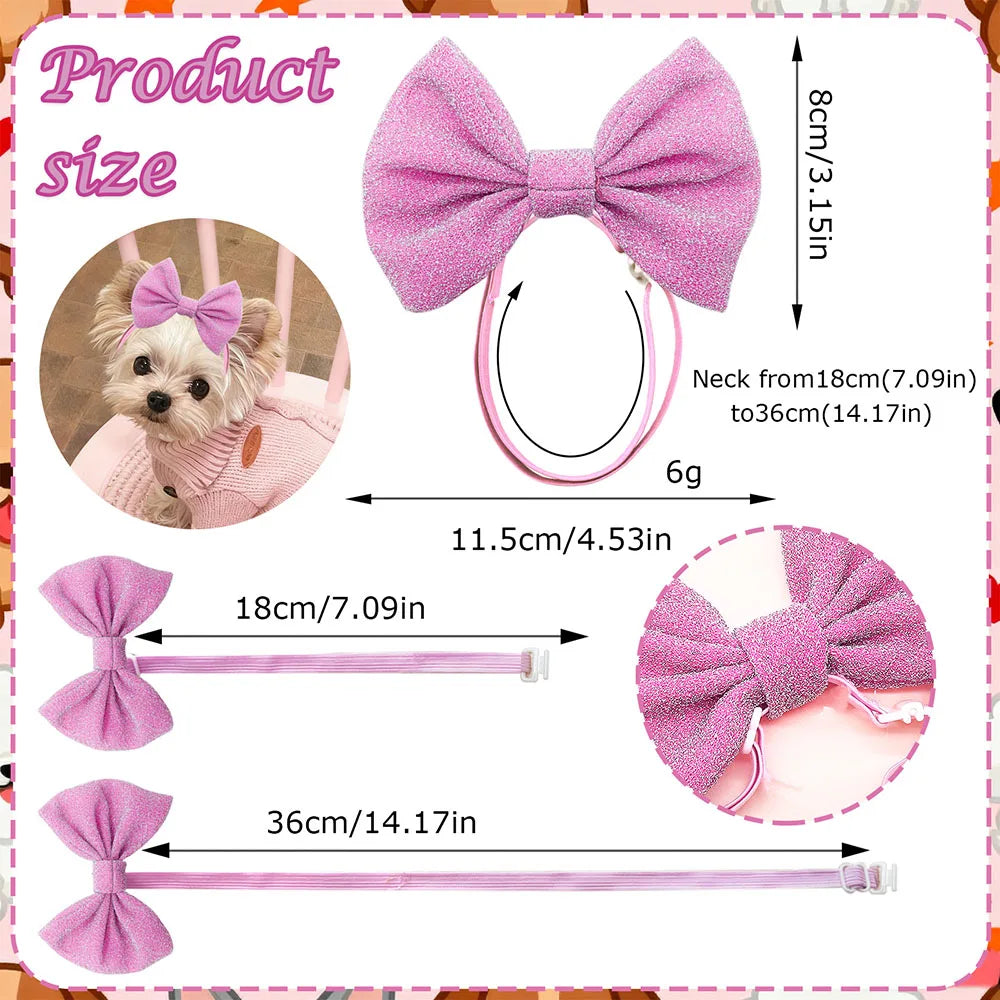 1PC Adjustable Dog Bows Elastic Bands Dog - ProPawPet.com