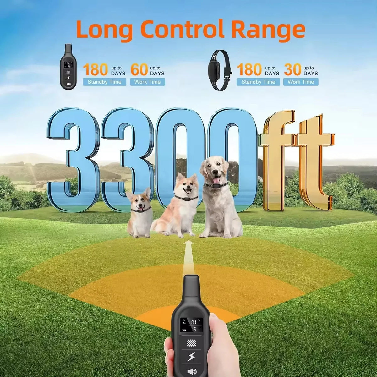 Paipaitek 1000M Dog Training Collar All Size - ProPawPet.com
