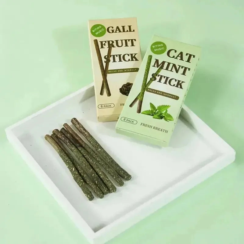6-24Pcs Natural Matatabi Cat Stick Mint - ProPawPet.com
