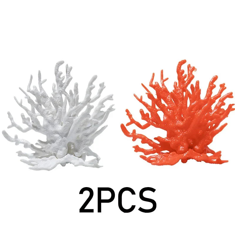 Resin Fake Coral Aquarium Decoration for Water Plant