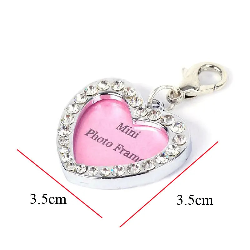 Dog ID Tag Pet Cat Collar Pendant Crystal - ProPawPet.com