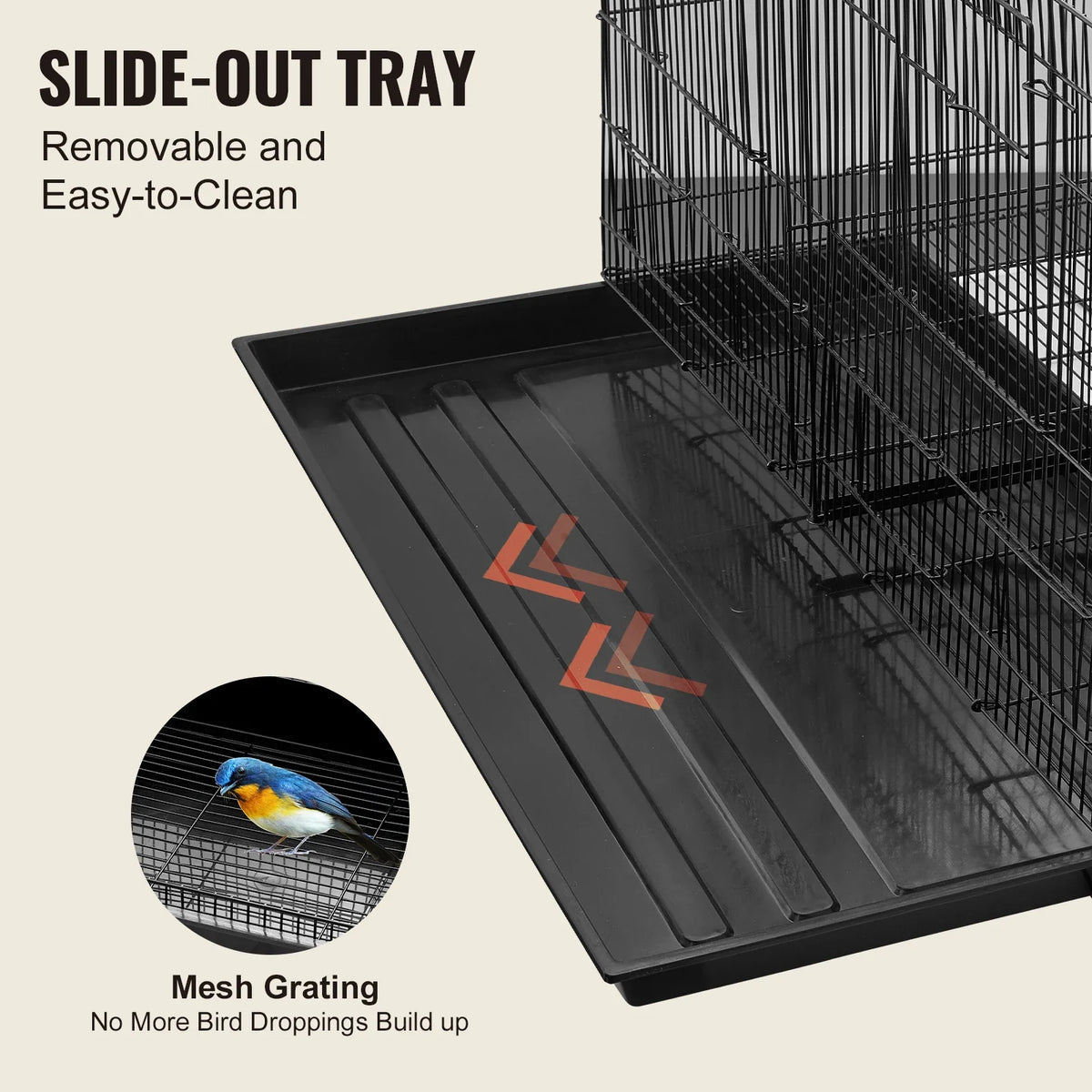 SucceBuy 30In Flight Bird Cage Stackable - ProPawPet.com