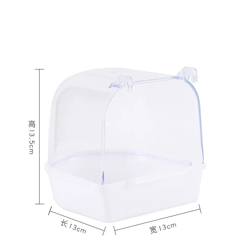 Hanging Bird Bath Cube Parrots Bathtub Shower Box – 5 Colors