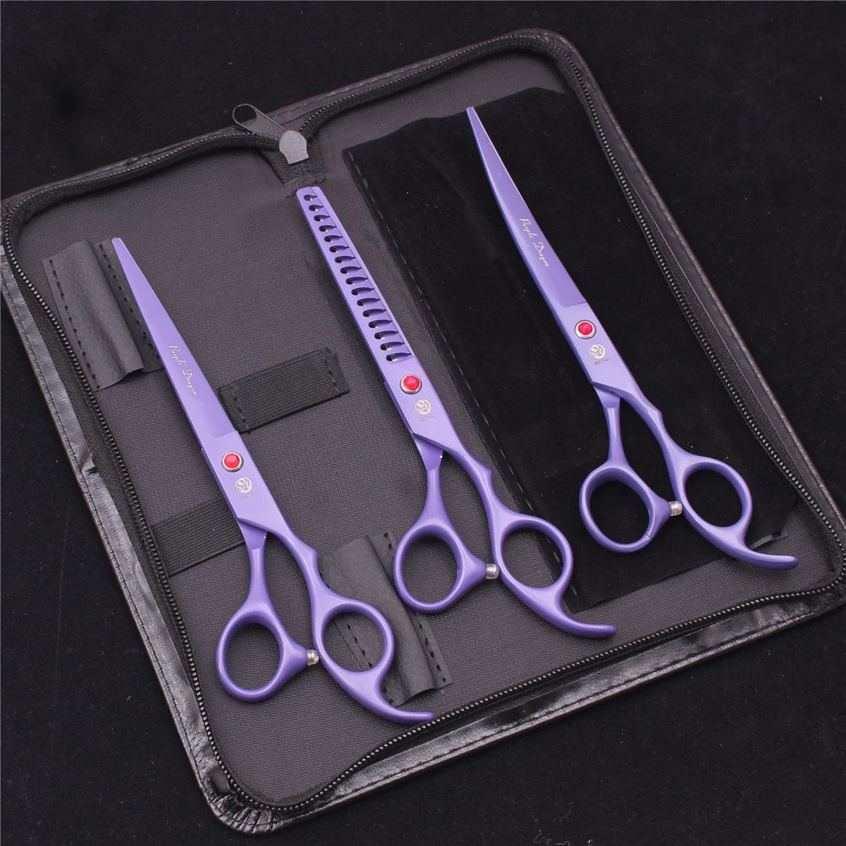 Purple Dragon Dog Grooming Scissors 6.5" 7" - ProPawPet.com