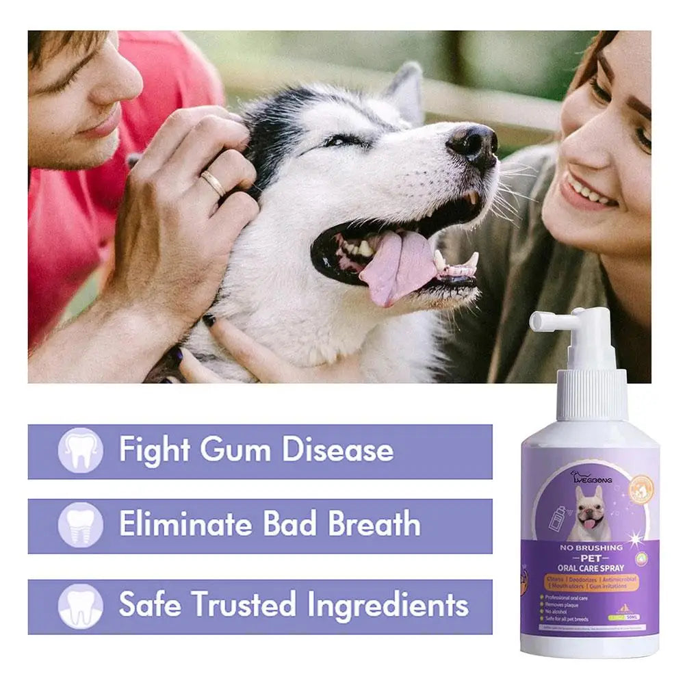 1-5PCS Portable Pet Teeth Cleaning Spray For - ProPawPet.com