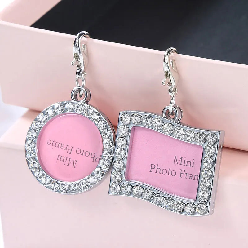 Dog ID Tag Pet Cat Collar Pendant Crystal - ProPawPet.com