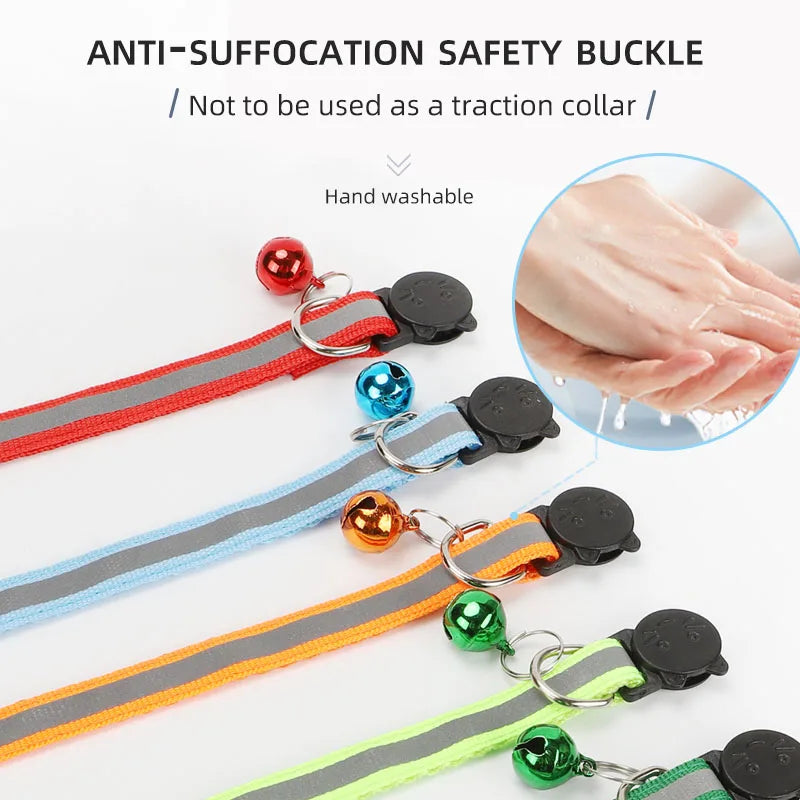 ROJECO Cat Collar with Bell Reflective - ProPawPet.com