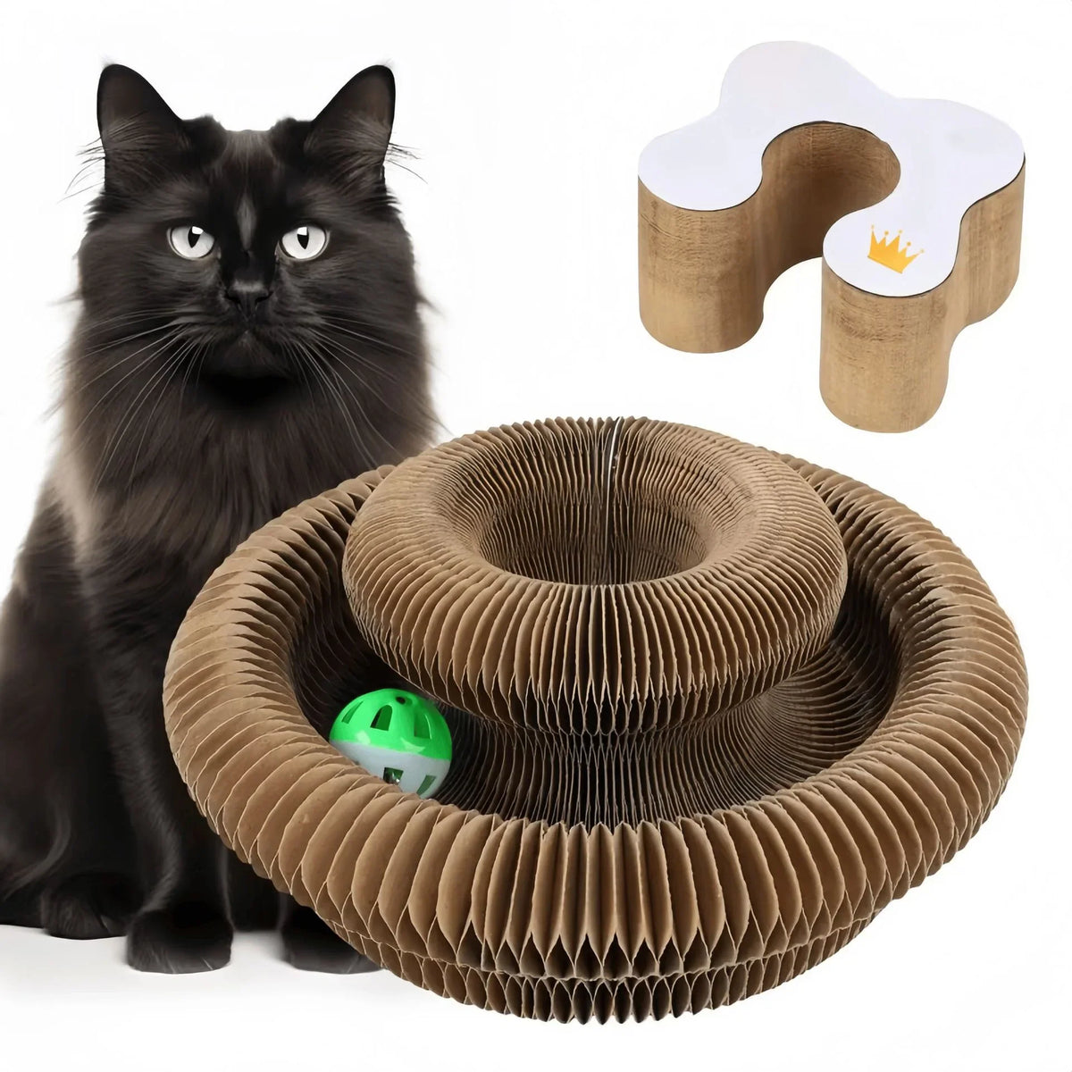 Zujoly Foldable Cat Scratcher, Durable