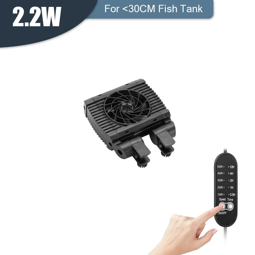 Fish Tank Fan Adjustable 8 Variable Speed Aquarium Cooling – 6 Colors