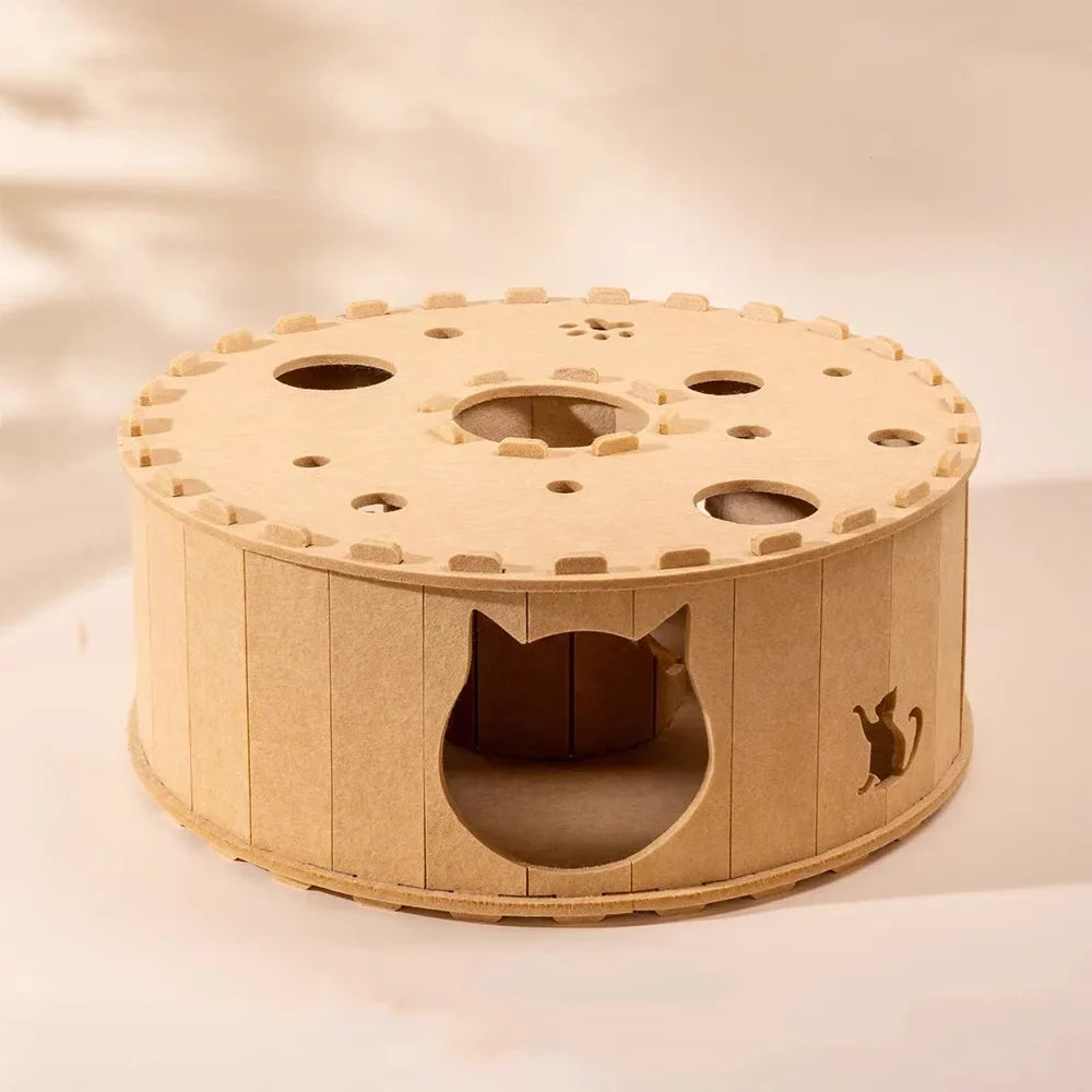 Felt cat tunnel house – view 6