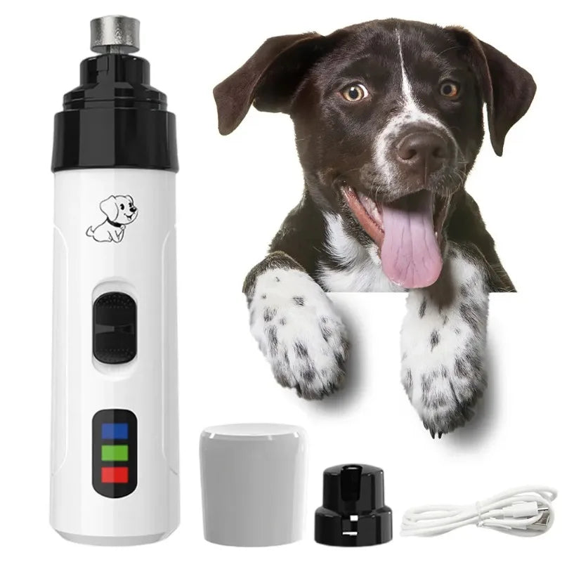 Quiet Rechargeable Pet Nail Grinder for Dogs & Cats Painless – Dog Supplies