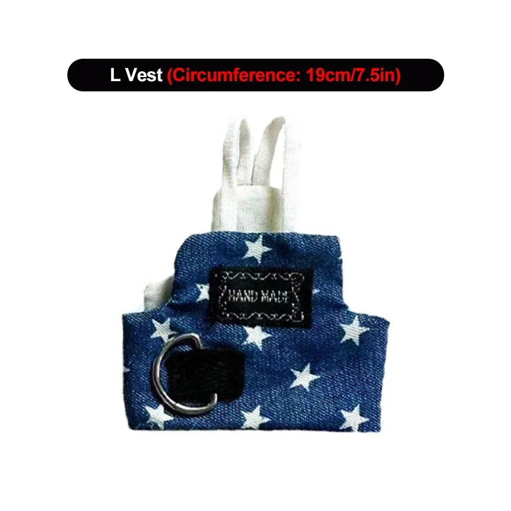 11 15 13cm Comfortable Cowboy Parrot Flying Harness – Bird Harnesses & Vests