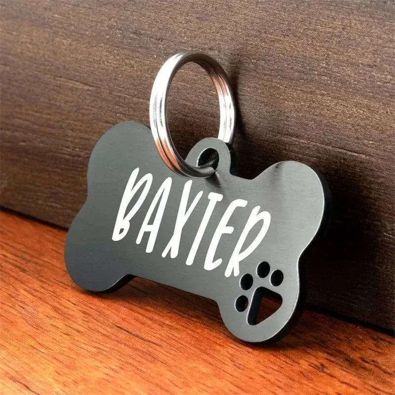 Personalized Bone Shaped Pet ID Tag – 5 Colors