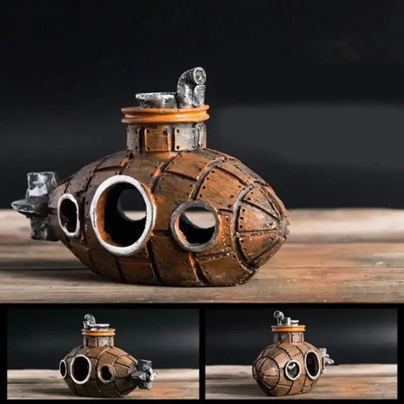 Resin Submarine Ornaments Fish Shrimp - ProPawPet.com