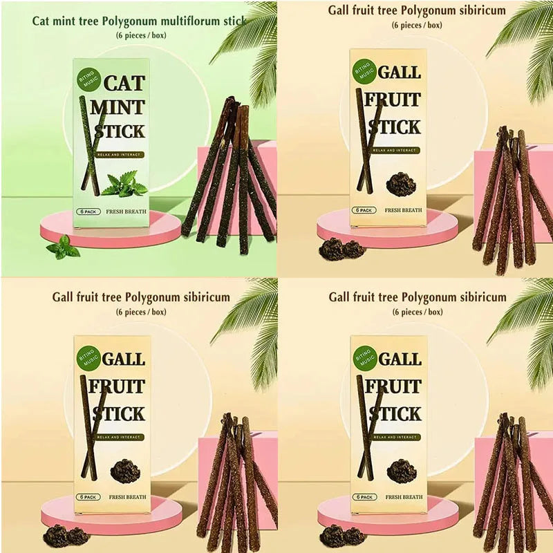 6-24Pcs Natural Matatabi Cat Stick Mint - ProPawPet.com