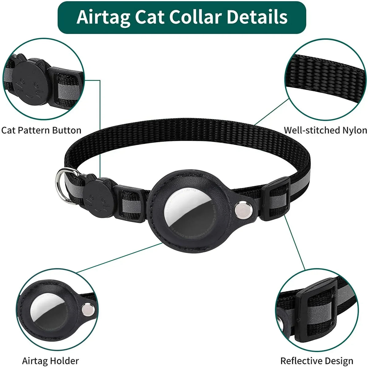 Adjustable Reflective Cat Collar with - ProPawPet.com