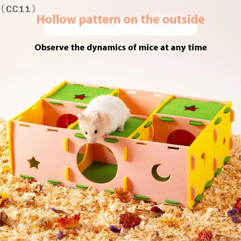 〔CC11〕Removable Felt Maze Hide Nest Hamster - ProPawPet.com