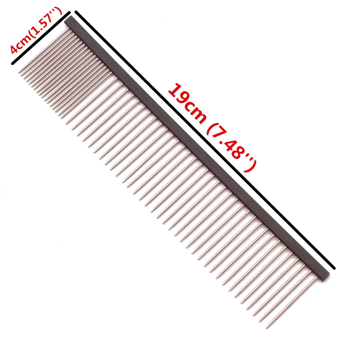 Puppy Grooming Comb Aluminum Handle Pink Brush – 14 Colors