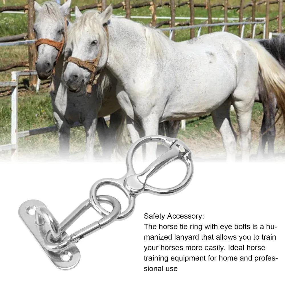 7Pcs Set Stainless Steel Horse Tie Ring Half - ProPawPet.com