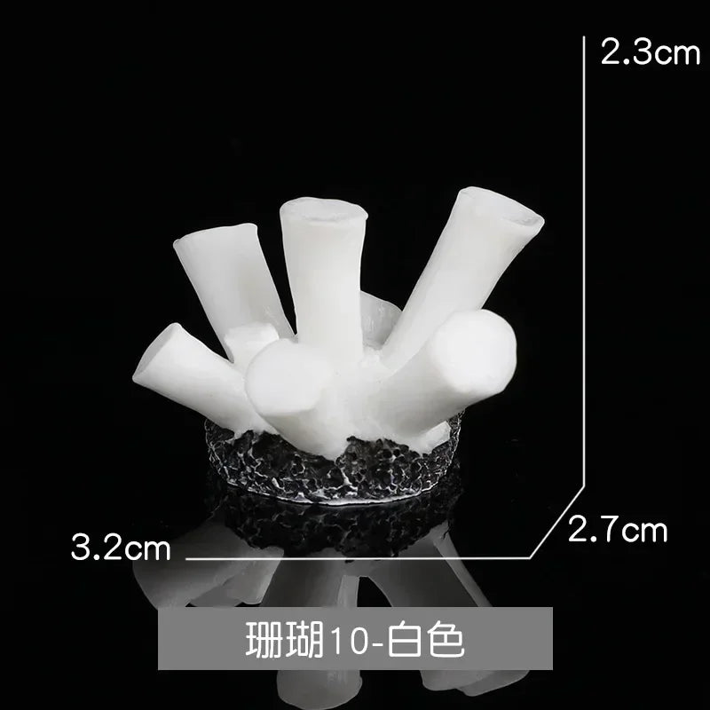 Resin Simulation Mini Coral Micro Landscape Fish Tank – 38 Colors