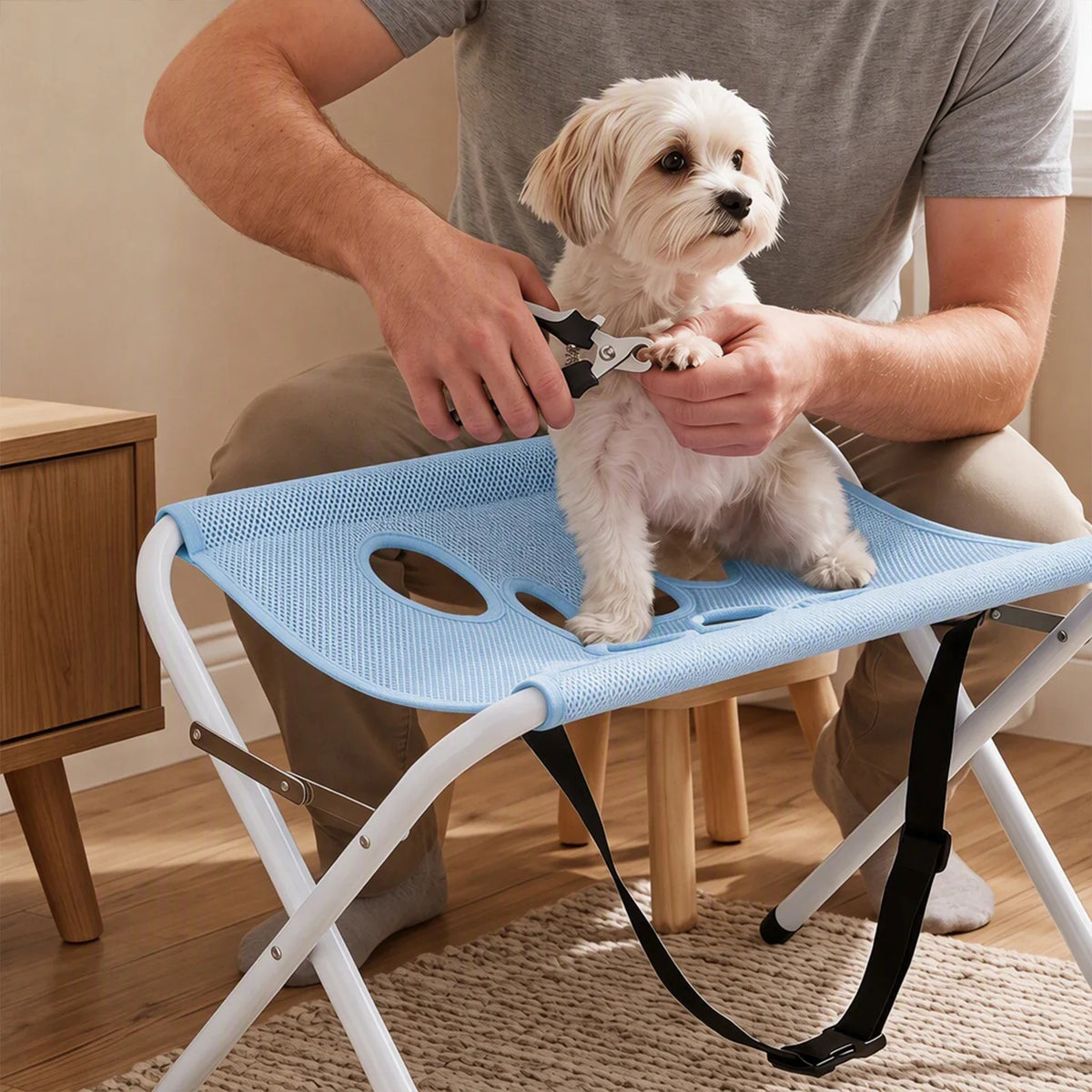 Foldable Pet Bathing Grooming Hammock Stand - ProPawPet.com