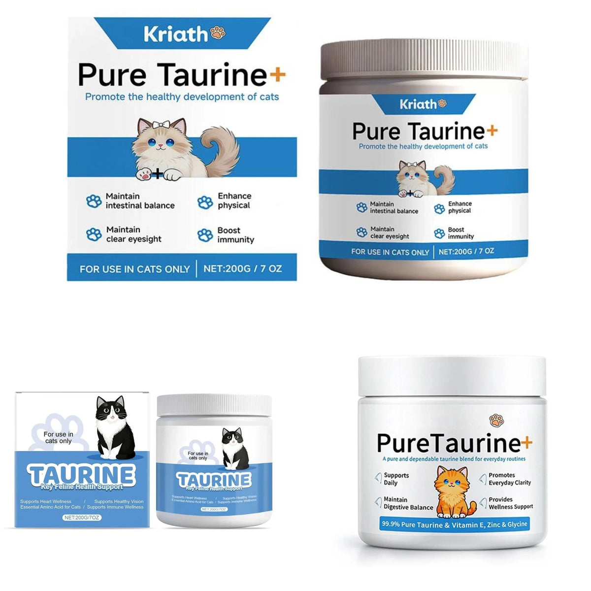 200g Cat Body Health Care Powder 99.9% Pure - ProPawPet.com