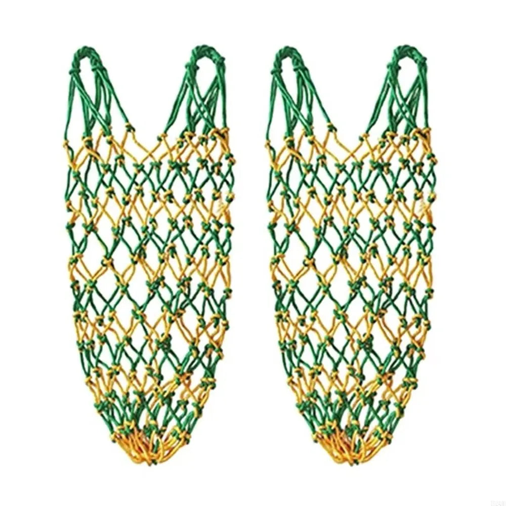 Set Slow Feed Hay Net Hanging 40inch Horse Pouch – Stable & Barn Supplies