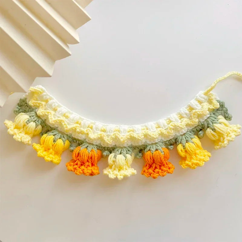 Pure hand knitting Cat Dog Knitted Collar - ProPawPet.com