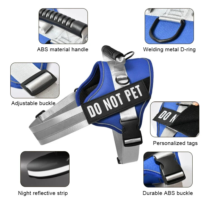 Reflective Nylon Dog Harness with 8pcs Dog - ProPawPet.com
