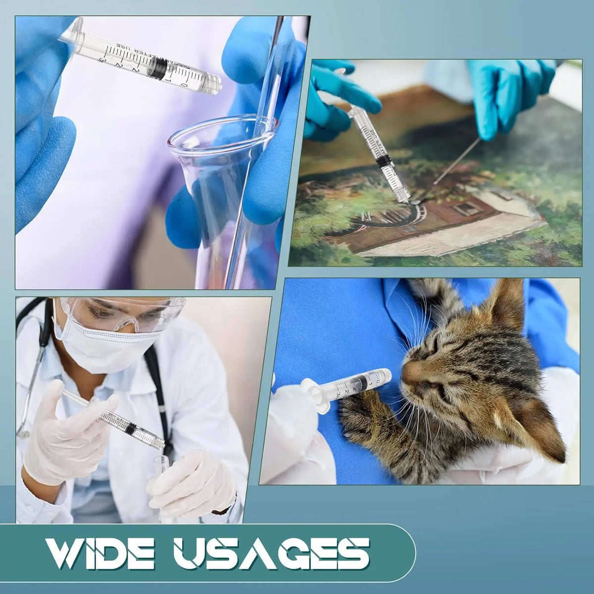 3ml Luer Lock Plastic Syringe Without - ProPawPet.com