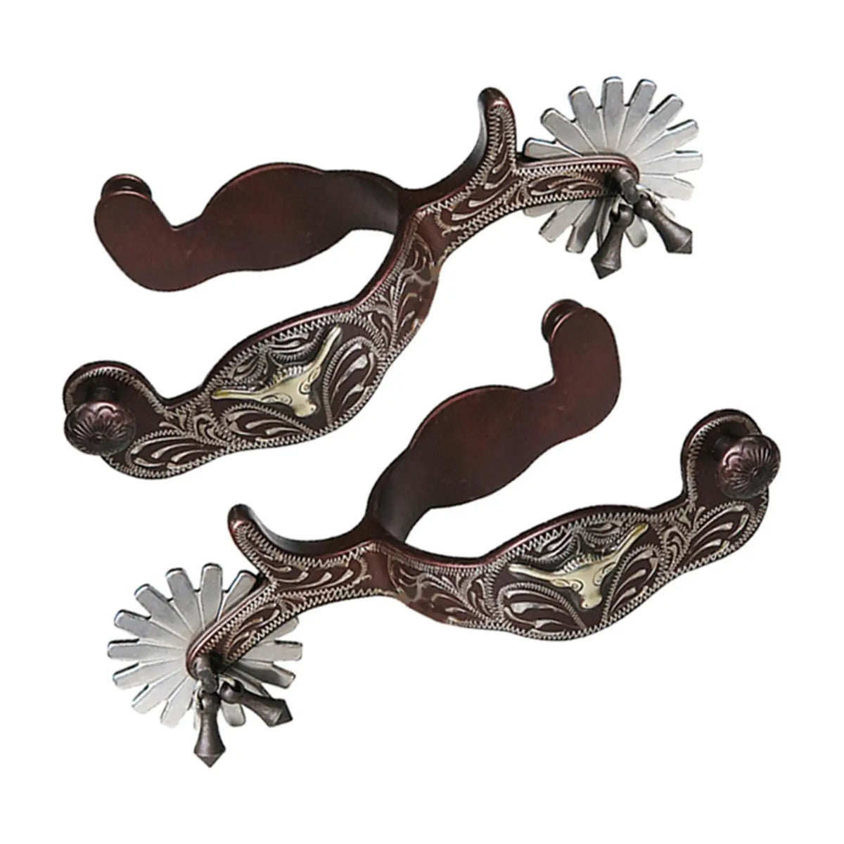 2x Horse Spurs Anti Rust Western Style – 5 Colors