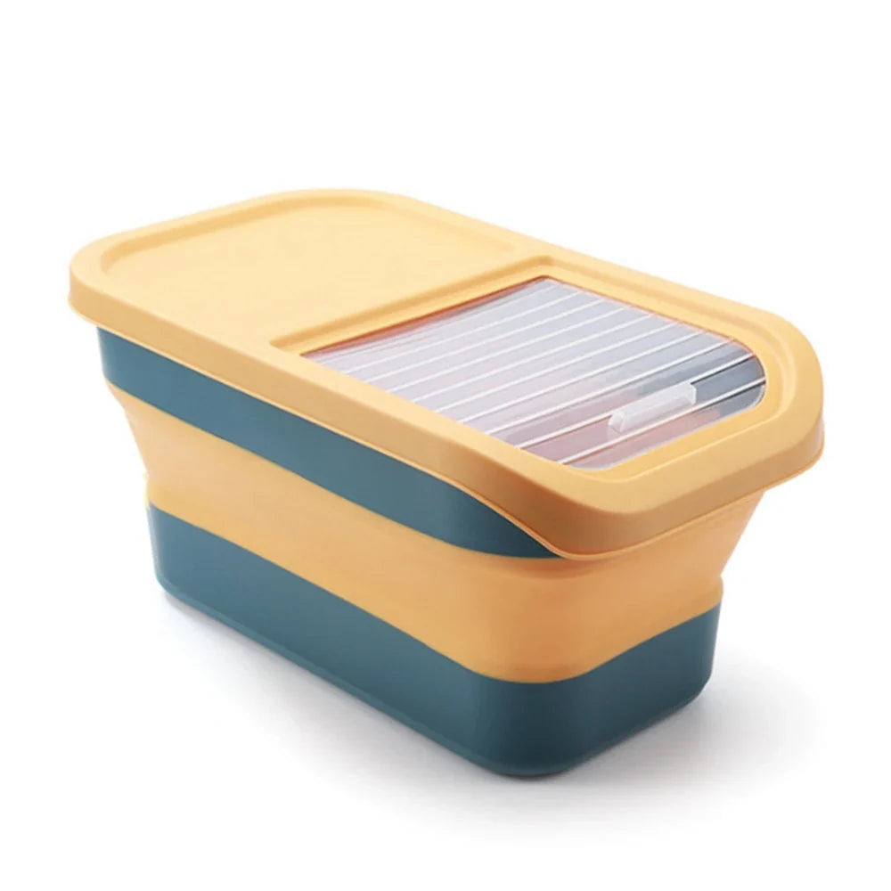 13 33lb Collapsible Cat & Dog Food Storage Container – 5 Colors