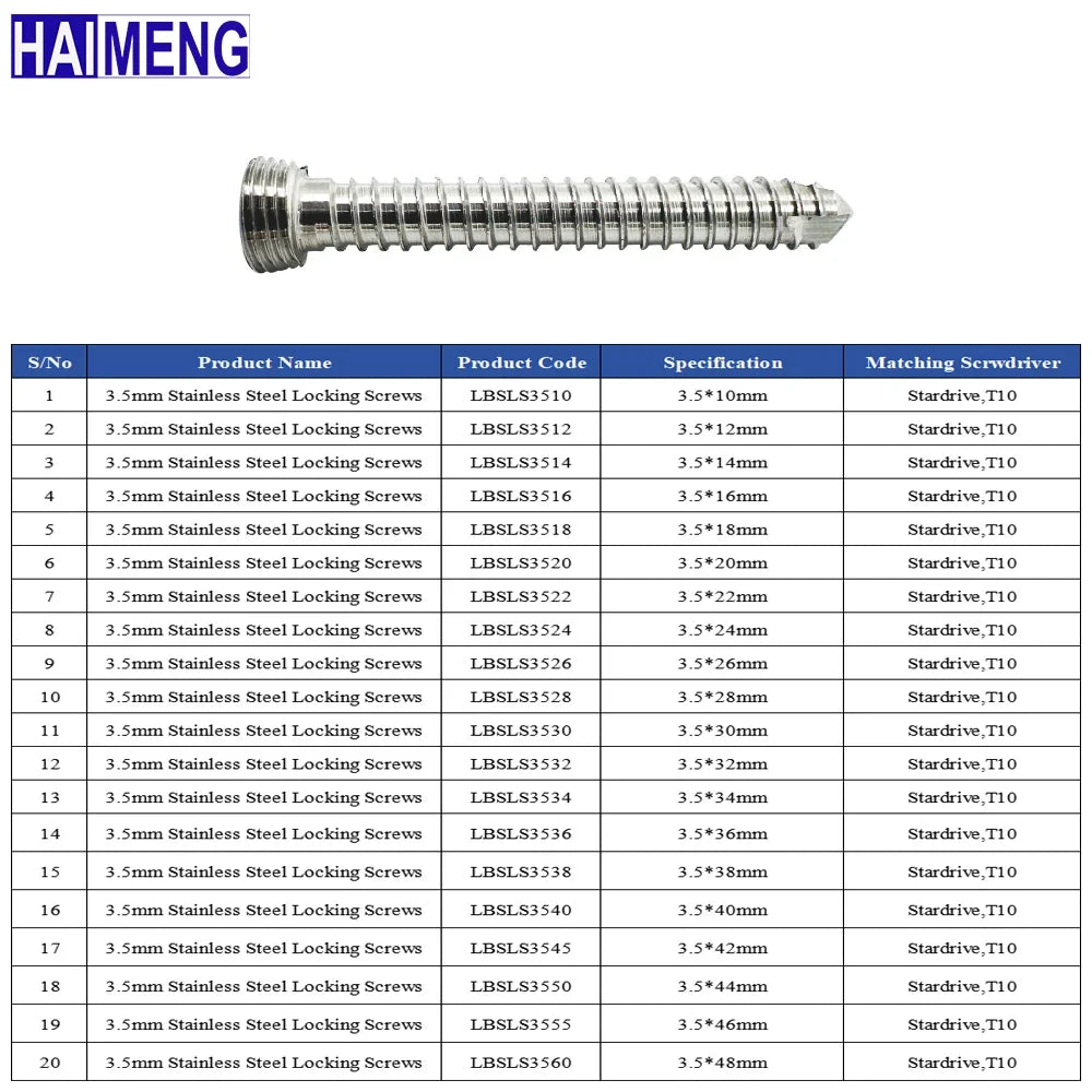 3.5mm SS Locking Screws, Mascotas Veterinary - ProPawPet.com