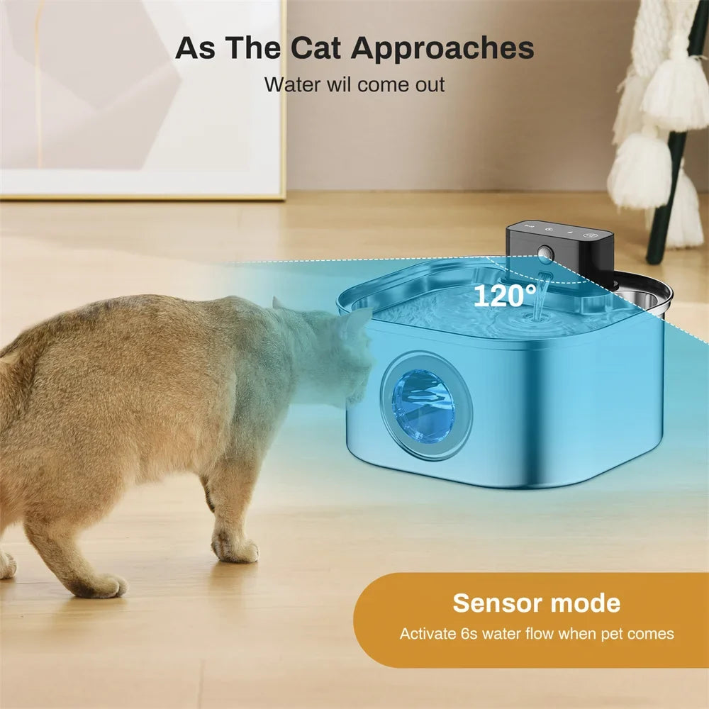 Wireless Stainless Steel Pet Water Fountain, - ProPawPet.com