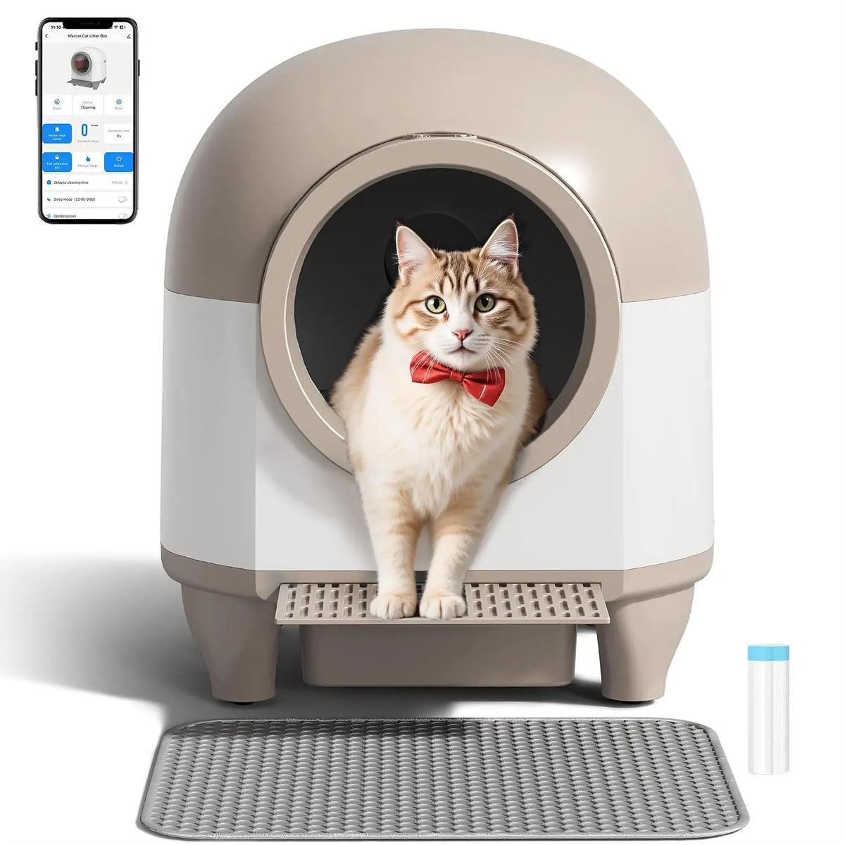 90l Self Cleaning Cat Litter Box, APP Control Smart Safety – Cat Supplies